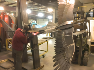 Stainless Bird Artwork