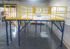 Painted Steel Platform and Stairs