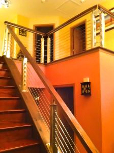 Interior Stainless Stair and Landing Banisters and Railing