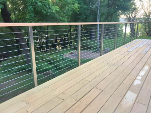 Exterior Deck Railing in Stainless