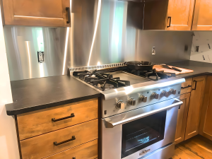 Stainless Kitchen Backsplash View 2