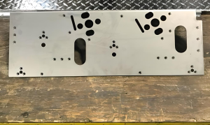 Stainless Fabrication that is Waterjetted, Milled and Tapped