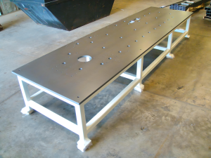 Painted Fabricated Table and Frame