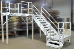 Aluminum Platform and Stairs