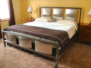 Stainless Decorative Bed Frame, Headboard and Footboard